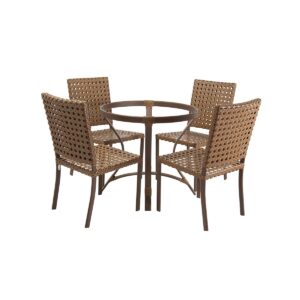 Conjunto de Mesa de Jantar Diamante, com mesa e 4 cadeiras.